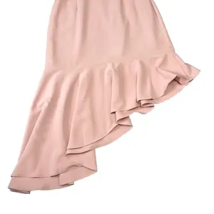 Superdown Malaya Asymmetric Ruffle Dress Baby Pink Coquette Spring Size XS‎ thumbnail 3