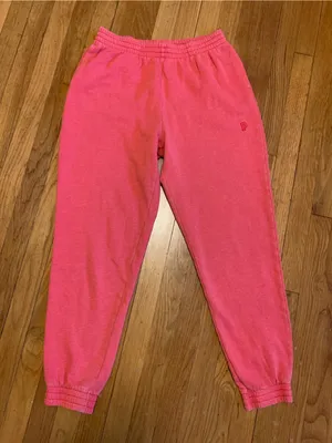 Pink Victoria's Secret Medium Coral sweat lounge pants pre-owned thumbnail 1