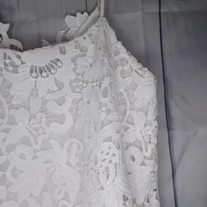 Zara Spaghetti strap white floral lace Boho cottagecore summer vacation dress thumbnail 10