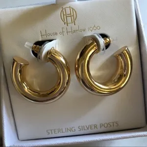House of Harlow 1960 Chunky Hoop earrings thumbnail 1