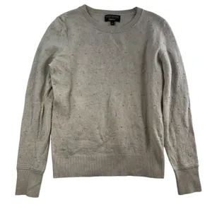 Banana Republic Sz L Sweater Filpucci Merino Wool‎ Cashmere Yarn Beaded Pullover thumbnail 1
