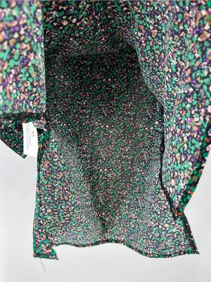 AX Paris Floral High Neck‎ Balloon Sleeve Blouse Size 6 NWT thumbnail 4