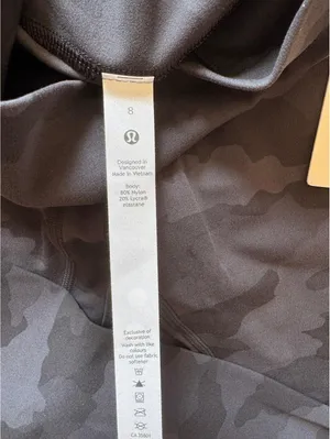 Lululemon Align High Rise 25” Heritage Camo Black H3DC Size 8 NWT thumbnail 6