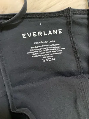 Everlane Cami” Bodysuit Black Small thumbnail 6