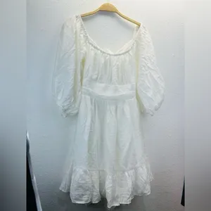 Elegant White Dress Size 10 thumbnail 8