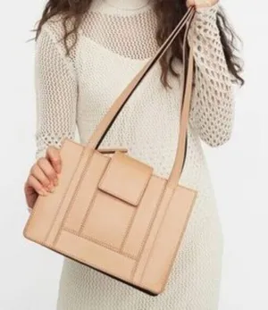NWT Ro Bags Women's Leather Odeon Trapunto Double Strap Purse Bag thumbnail 1