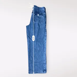 J.Crew 1996 High Waist Cropped Wide‎ Leg Lace Up Jeans Size 28 Coastal Sailor thumbnail 6