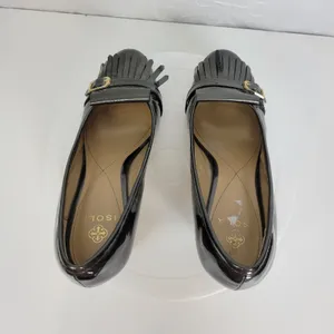 Isola Womens Heels 8 Brown Tassel Front Closed Round Toe Slip-On Shoes Pumps thumbnail 6