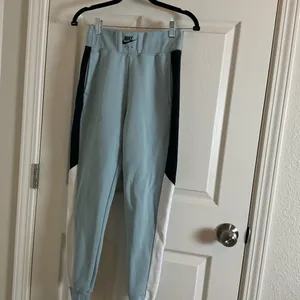 Nike Air Women's Cyan Heather Colorblock Jogger Pants Sweats Size XS thumbnail 10