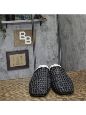 NWT Franco Sarto Toba Mule Slip On Square Toe J8092S1 Black Woven 9M thumbnail 11
