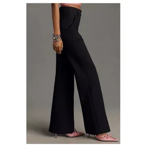 Anthropologie Maeve Black The Naomi Wide Leg Pants Sz.0 thumbnail 4