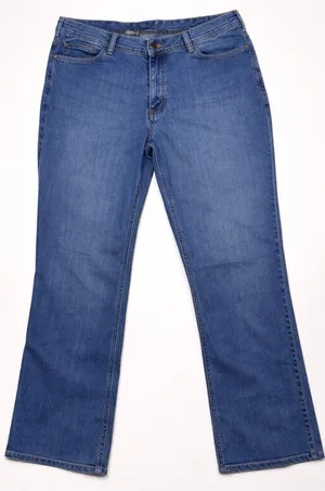 Carhartt Womens Blue Bootcut Jeans Medium Wash Workwear Denim Size‎ 16 Short thumbnail 1