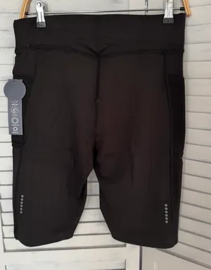Black Activewear Shorts, XL thumbnail 2