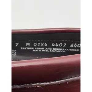 G.H. Bass Weejuns Penny Loafers Womens 7 Burgundy Lug Sole thumbnail 9