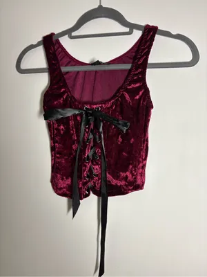 Dolls Kill wine Velvet Lace thumbnail 8