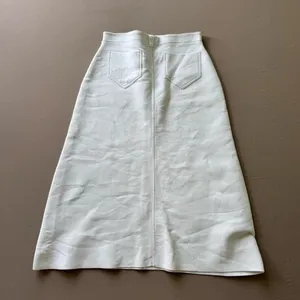 Apparalel Denim Style A-Line Knit Skirt thumbnail 2