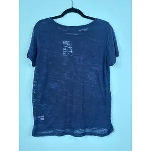 The Who Magic Bus Tour Womens‎ Large Blue Burnout Semi-Sheer Fitted TShirt NEW thumbnail 2