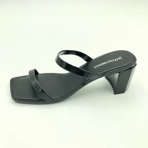 NWOT Black Jeffrey Campbell Jamm-3 Jelly Slide Sandal Heels Size 10 thumbnail 10