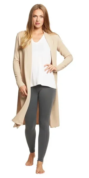 Beyond Yoga High Slits cozy fleece long duster cardigan size S small thumbnail 1