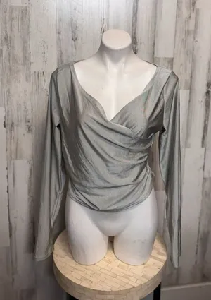 Silver blouse size XXL thumbnail 1