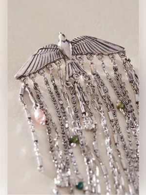 Free People NWT Cresta Dangle Brooch- silver. $30 thumbnail 2