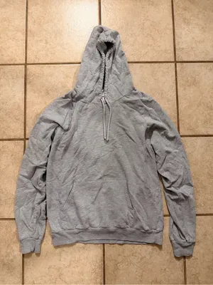 Fleece Gray Pullover Hoodie thumbnail 1