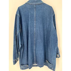 Vintage 90s Denim Chore Jacket Women 22 Blue Button Front Adriana Sport Pockets thumbnail 8