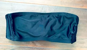 NWT Xhilaration Women's Black Bandeau Bikini Top | Size: XS thumbnail 1