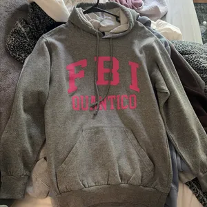 Grey FBI hoodie Gray thumbnail 1