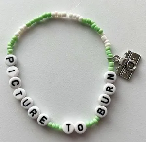 Taylor Swift Eras Tour Friendship Bracelet Picture To Burn Debut w/ Camera Charm thumbnail 1