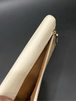 COACH Chalk/ Khaki Coated Signature Canvas Slim Trifold Wallet thumbnail 9