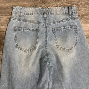 RSQ Womens Mid Waisted Wide Leg‎ Distressed Jeans Blue Size 25 Organic Cotton thumbnail 6