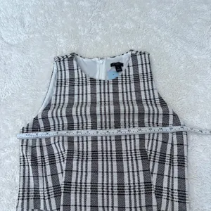 Ann Taylor Womens Blk/White Plaid Sheath Dress 8P Teacher Business Work Career thumbnail 4