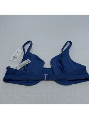 Abercrombie & Fitch Bikini Top Sz M Medium Blue Underwire NWT $55 Swimwear thumbnail 6