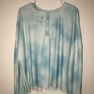 Super Soft Sky Blue Women's Pajama Set Size XL thumbnail 2
