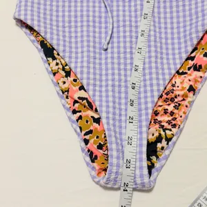 Maaji Lavender Gingham Reversible Trikini One-Piece Swimsuit size Small- NWT thumbnail 15