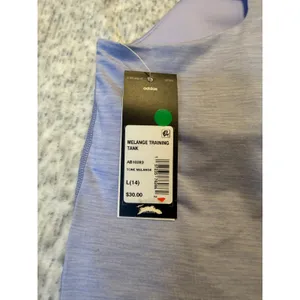 Adidas Tone Melange Training Tank Top‎ Women's Lavender Size L thumbnail 4