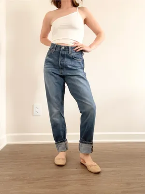 Levi’s Classic High-Waist Relaxed Women's Jeans in Blue thumbnail 3