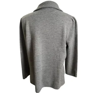 Talbots Sweater Blazer in Merino Wool XP Plus Petite Grey thumbnail 6