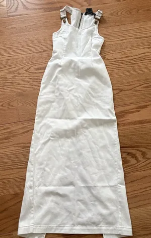 Lioness white denim dress thumbnail 1