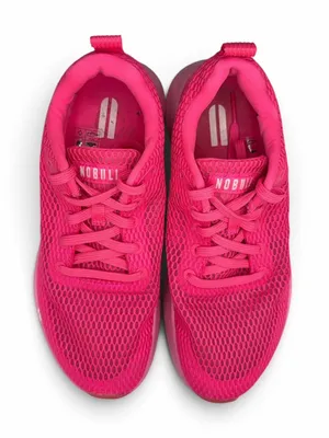 NOBULL Neon Hot Pink Mesh Running Shoes Mens 8.5 Womens 10 thumbnail 2