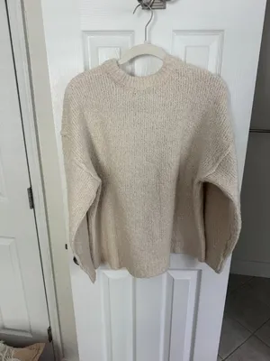 ASOS Cream Boucle Crewneck thumbnail 2