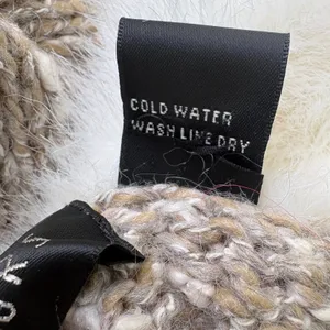 Donna Salyers Fabulous-Furs Cardigan S Tan Cream Faux Fur Trim Mob Wife Textures thumbnail 8