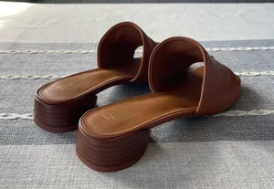 NEW Franco Sarto Loran Sandals in Brown Leather Size 8.5 Wide thumbnail 7