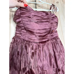 NWT Lulus Tennon Dusty Rose Plisse Tiered Midi Dress Party Cocktail Wedding Sz M thumbnail 4