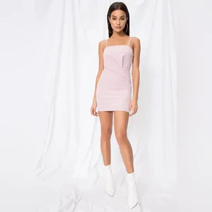 Superdown Revolve Mini Dress S Pink Ruched Bodycon Spaghetti Strap Going Out thumbnail 3