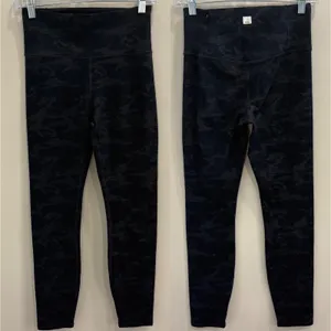 Vuori Clean‎ Elevation Leggings Black Camo Heather DreamKnit VW444 Small Active thumbnail 3