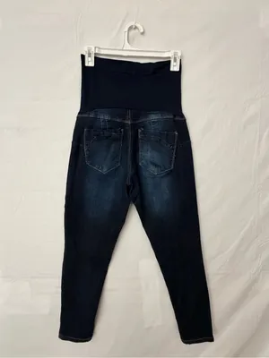Bella Vida Maternity Dark Wash Skinny Capri Jeans Size M (A808) thumbnail 8