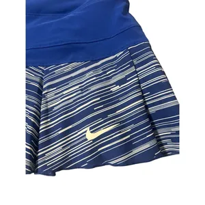 Nike Women's Golf Skort Blue White Striped Pleated Athletic Activewear Size M‎ thumbnail 3