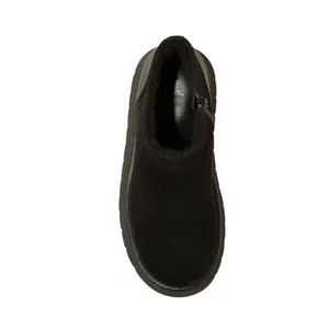 NWT Wild Fable Womens Missy Platform Booties with Memory Foam Insole Black 11M thumbnail 3
